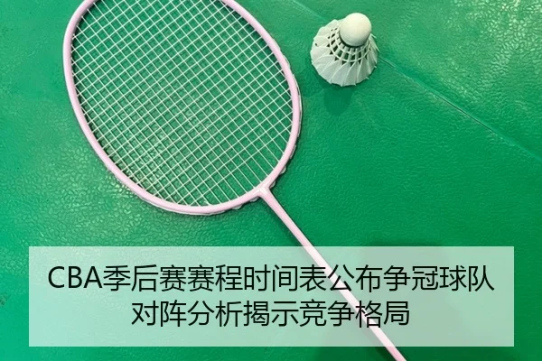 CBA季后赛赛程时间表公布争冠球队对阵分析揭示竞争格局